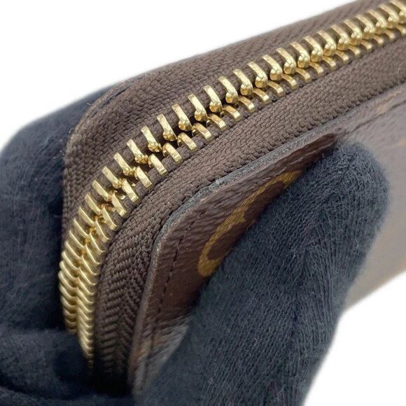 LOUIS VUITTON Portefeuille Clemence Monogram Rose Ballerine M61298 - Picture 12 of 13